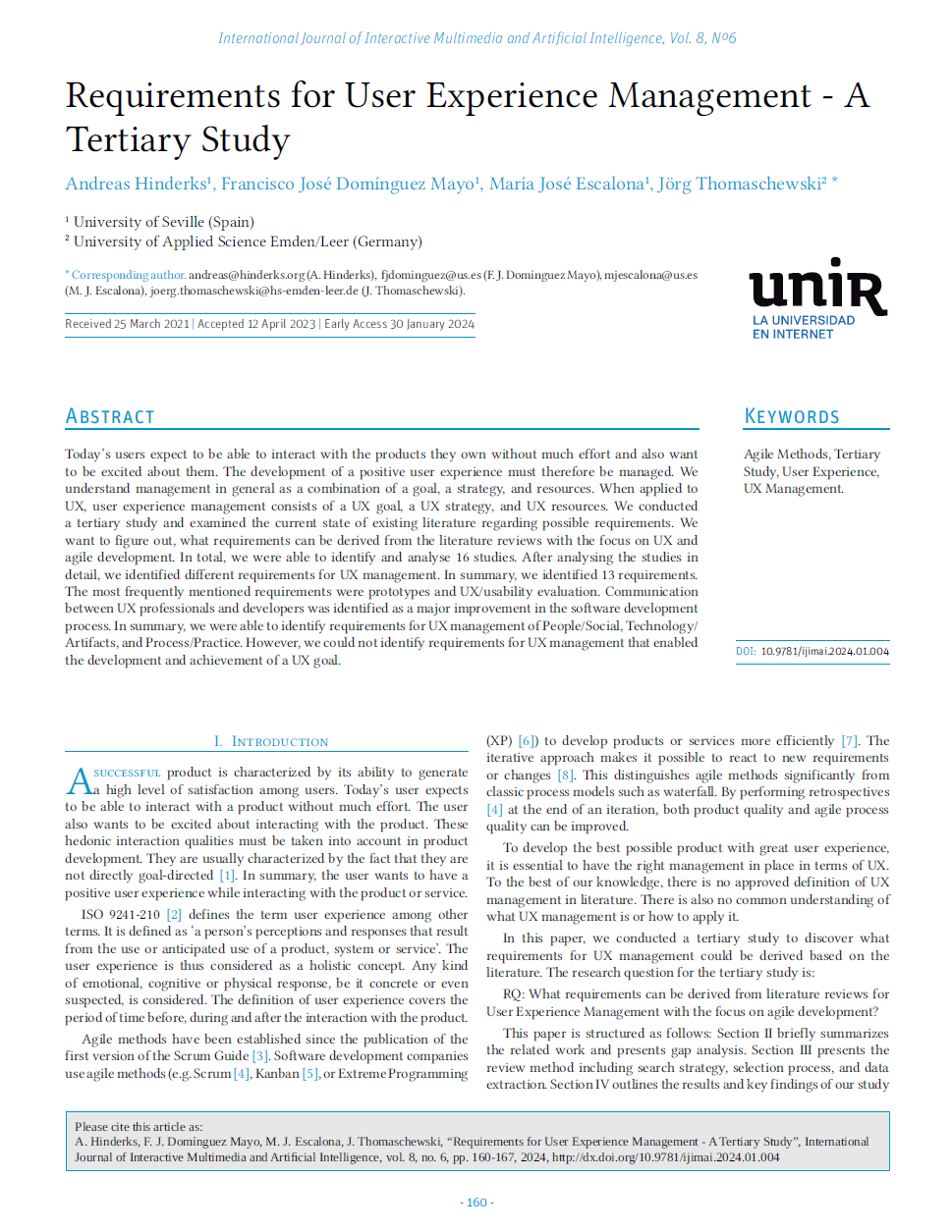 Artikel UX Management Anforderungen